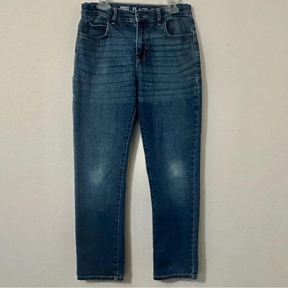 Children’s Place boys stretch‎ straight jeans adjustable waistband size 14
